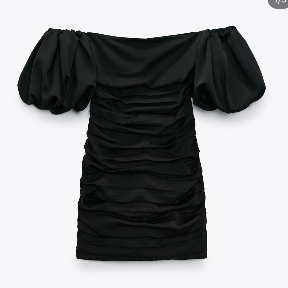 Zara ruffled mini dress